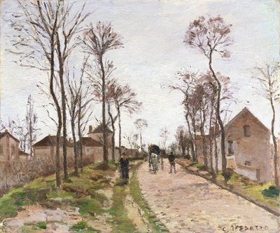 El camino a Saint Cyr en Louveciennes de Camille Jacob Pissarro